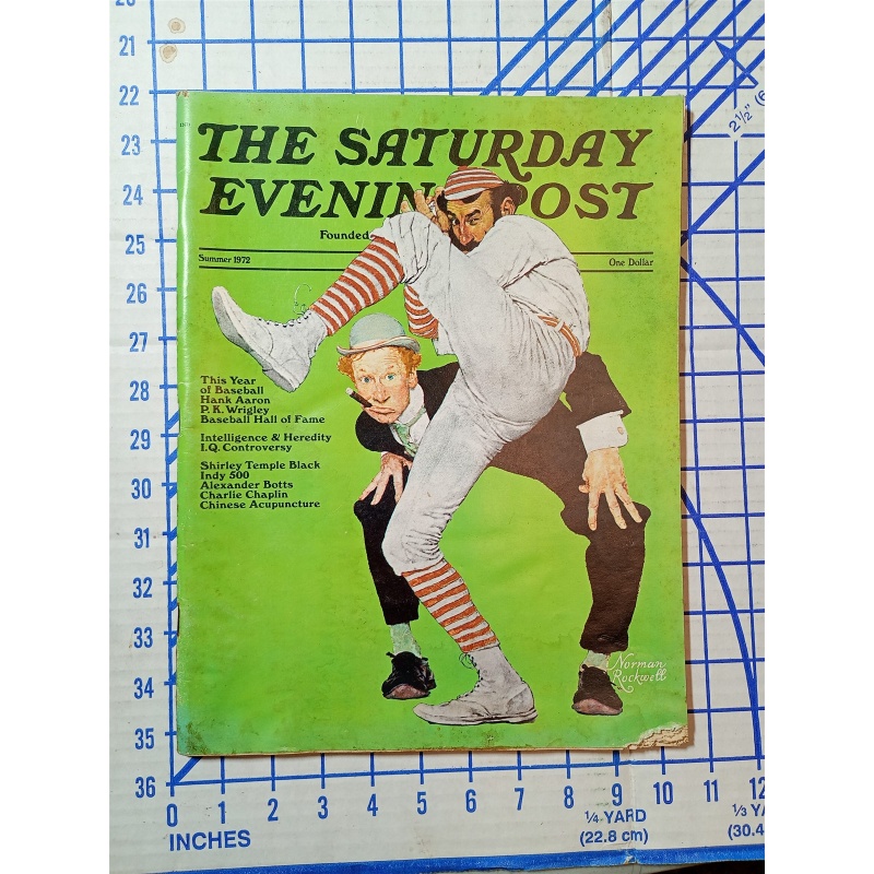 The Saturday Evening Post Summer 1972 Hank Aaron Shirley Temple Norman Rockwell