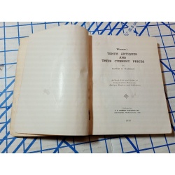 Edwin G Warman 10th Antiques And Their Current Prices 1970 Book