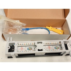 Commercial Electric 12-Port Category 5e Mini Patch Panel w/ 89D Mounting Bracket