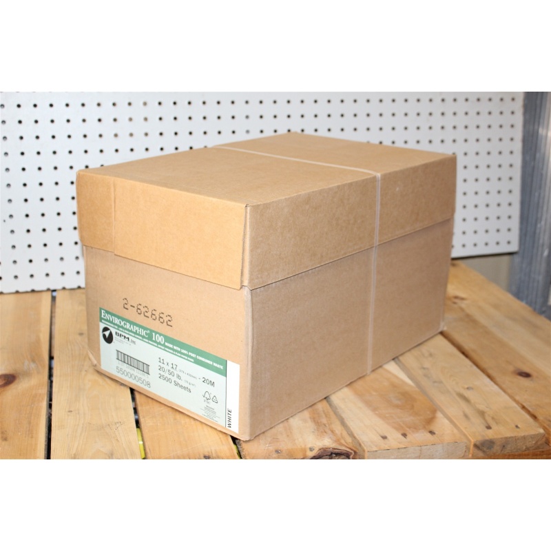 One Case 11x17 Envirographic 100 - 20/50 lb. Multipurpose Printer/Copier Paper