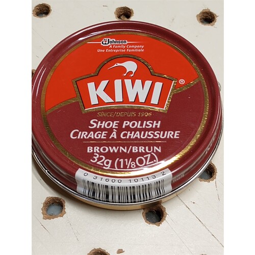 Kiwi 10113 1-1/8 Oz Brown Shoe Polish