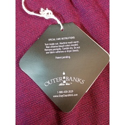 Outer Banks Mens Golf Polo Shirts - Size Medium - Navy / Wine