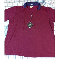 Outer Banks Mens Golf Polo Shirts - Size Large - Navy / Wine