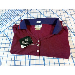 Outer Banks Mens Golf Polo Shirts - Size Large - Navy / Wine