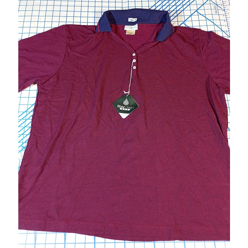 Outer Banks Mens Golf Polo Shirts - Size 2XL - XX - Navy / Wine