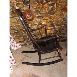 Very Nice Vintage Hand Painted Wodoen Rocking Chair