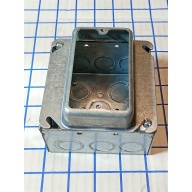 Raco 4" Square Box 2-1/8 Deep w/ - 1 Gang Single-Device Square Cover 1" Raised