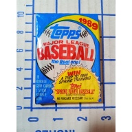 1989 Topps Major League Baseball Bubble Gum Cards 1 Pack w/15 Cards - Unopened