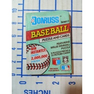 1991 Donruss Series 2 Baseball Wax Pack. 15 picture cards & 3 puzzle pieces. 