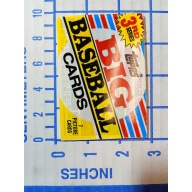 1988 Topps Big Baseball Cards 3rd Series, Sealed vintage 7 card pack