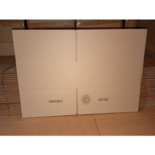 Cardboard Boxes - (13" x 11" x 5") - Shipping or Storage Containers