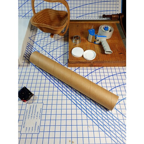 21.25" x 3" - Brown Kraft Mailing / Shipping Tubes