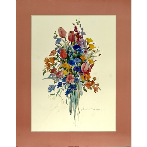 (22 x 28) Art Print FL2095 ROSALIND OESTERLE Floral Bouquet