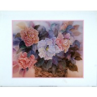 Lot of 2 (11 x 14) Art Print FL2511 L. CHANG - Florals in Baskets II