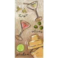 Lot of 3 (8 x 16) Art Print LM2009 LOUISE MAX - TWIST - OLIVES - SHAKEN