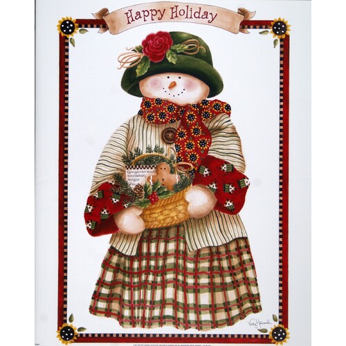 (16 x 20) Art Print VH0301 Vicky Howard HAPPY HOLIDAYS