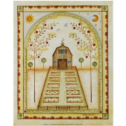 Lot of 5 (8 x 10) Art Print VW0110 Valorie Evers Wenk - Country Home With Garden