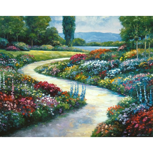(16 x 20) Art Print ZA0309 JOHN ZACCHEO LAKESIDE PATH