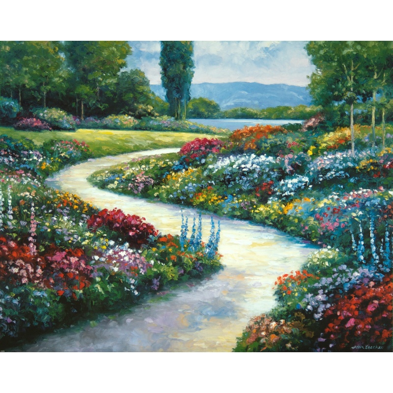 (16 x 20) Art Print ZA0309 JOHN ZACCHEO - LAKESIDE PATH