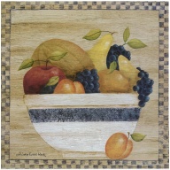 Lot of 4 (10 x 10) Art Print VW0999 Valorie Evers Wenk - Fruit Bowl