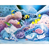 (22 x 28) Art Print AN1230 Miriam Ecker - Tropical Fish