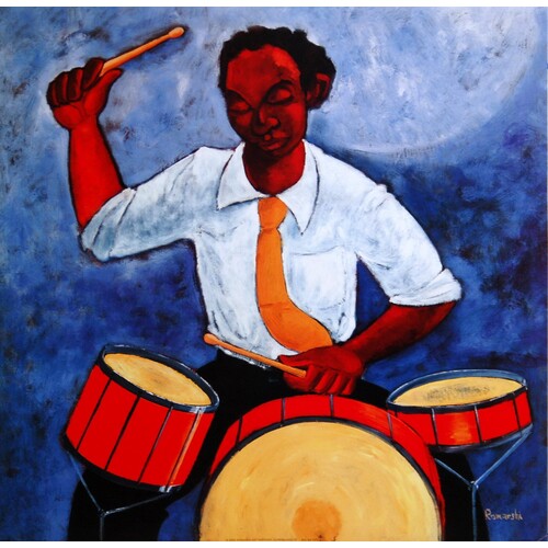 (18 x 18) Art Print RM0503 Ramarshi Drum Beats