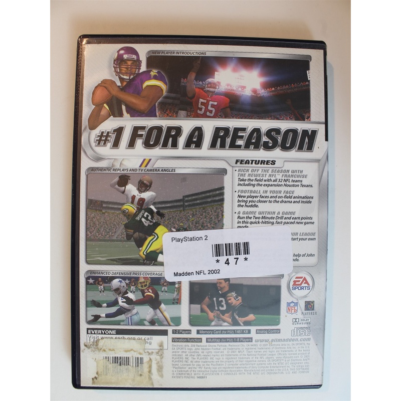 Madden NFL 2002 #47 (PlayStation 2, 2001)
