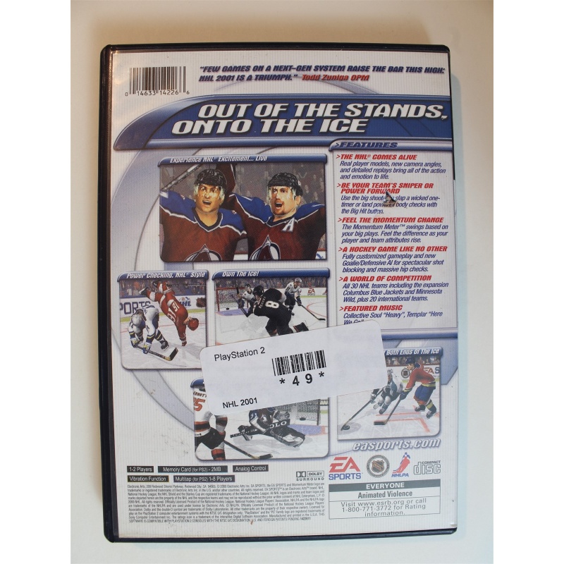 NHL 2001 #49 (PlayStation 2, 2000)