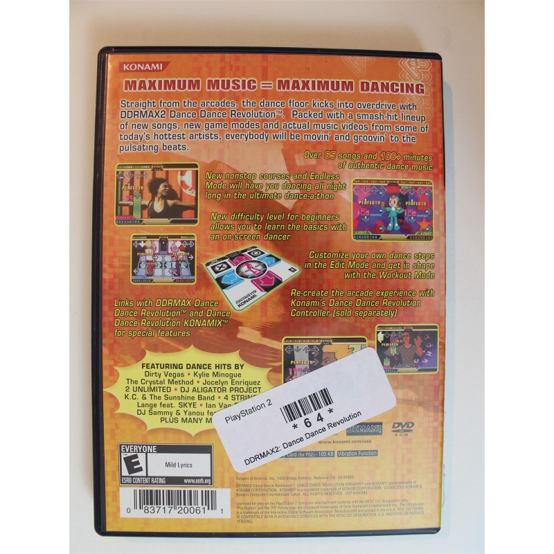 DDRMAX2: Dance Dance Revolution #64 (PlayStation 2, 2003)