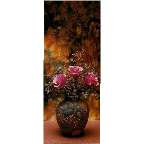 (8 x 20) Art Print PP2371 Lisa Jane Stunning Pink Roses in Decorative Vase