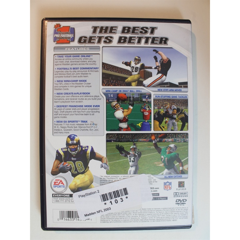 Madden NFL 2003 #103 (PlayStation 2, 2002)