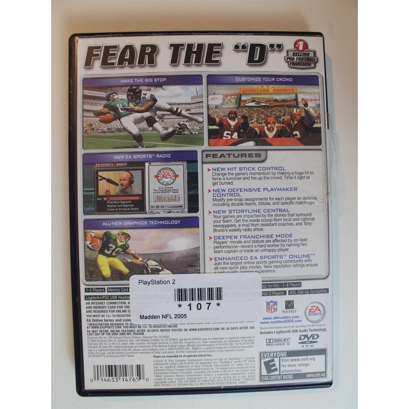 Madden NFL 2005 #107 (PlayStation 2, 2004)