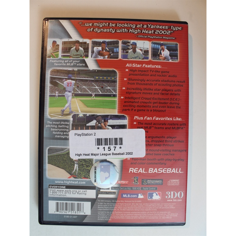 High Heat Major League Baseball 2002 #157 (PlayStation 2, 2001)