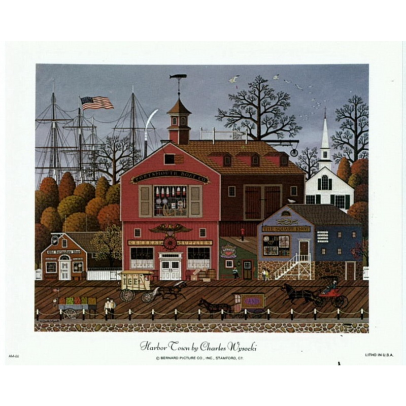 (5 x 6) Art Print AM66 Charles Wysocki Harbor Town