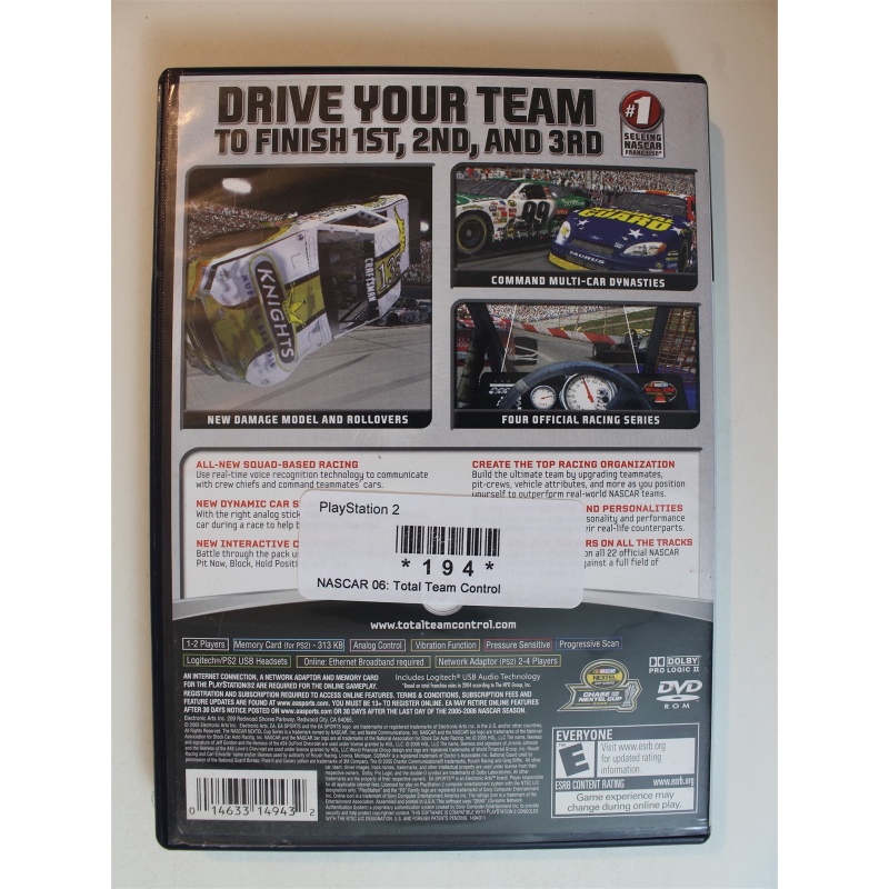 NASCAR 06: Total Team Control #194 (PlayStation 2, 2005)