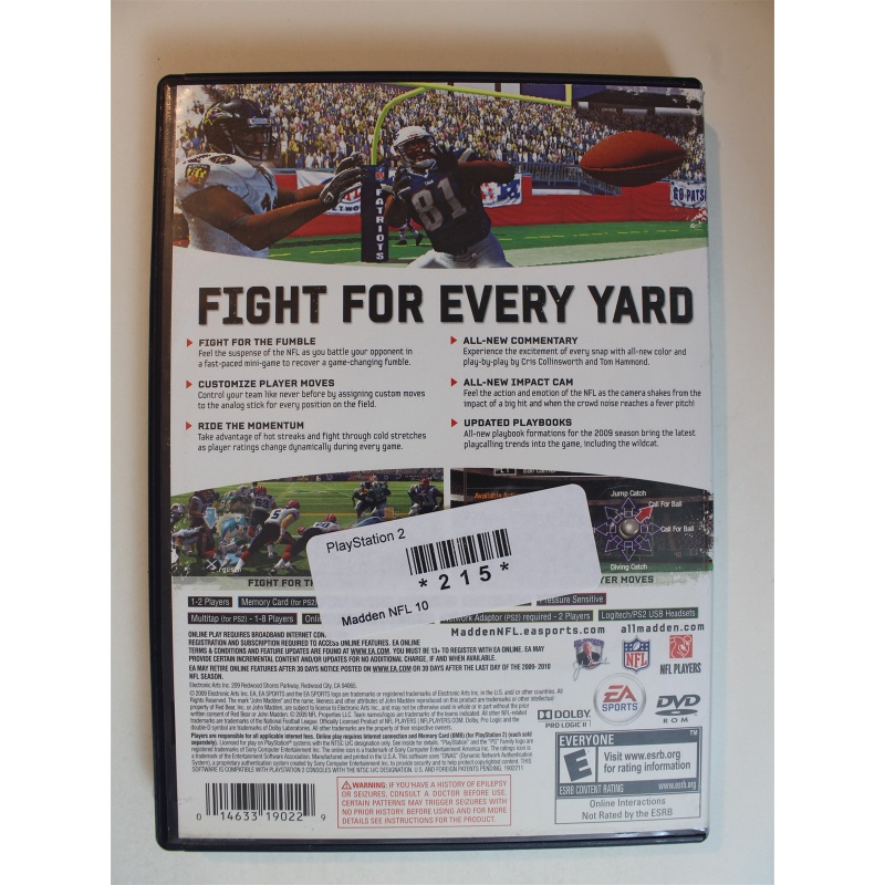 Madden NFL 10 #215 (PlayStation 2, 2009)