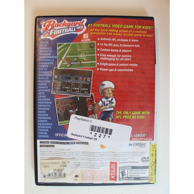 Backyard Football 08 #227 (PlayStation 2, 2007)