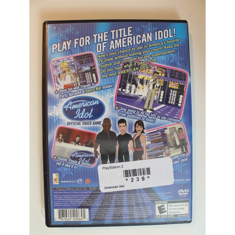 American Idol #239 (PlayStation 2, 2003)