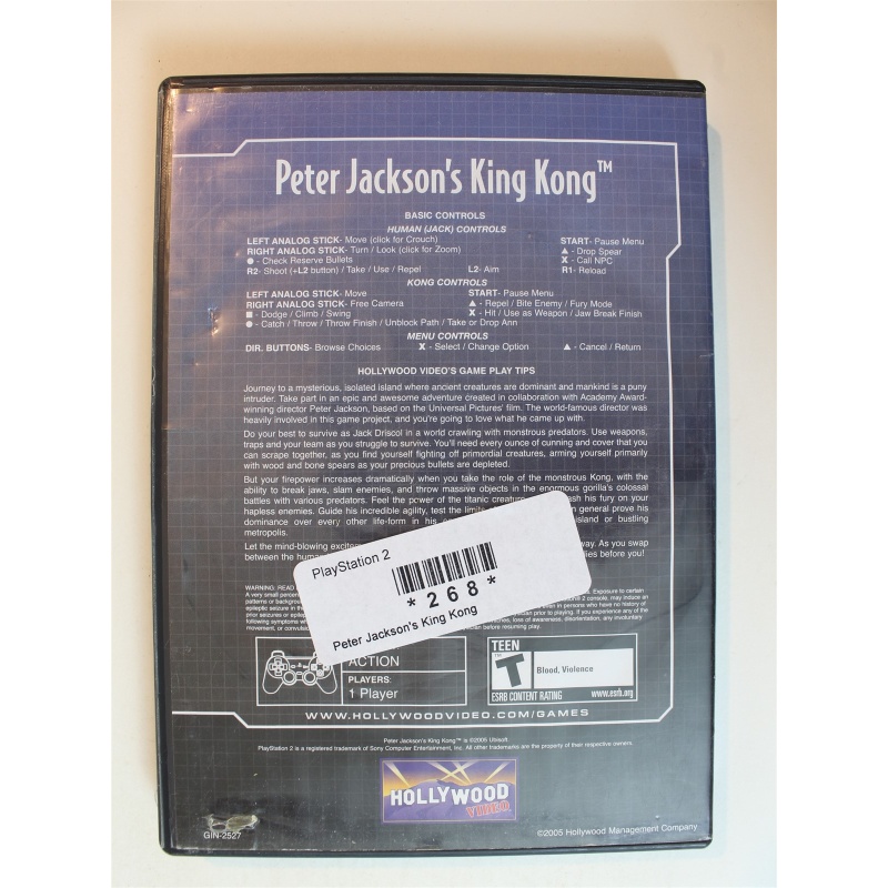 Peter Jacksons King Kong #268 (PlayStation 2, 2005)