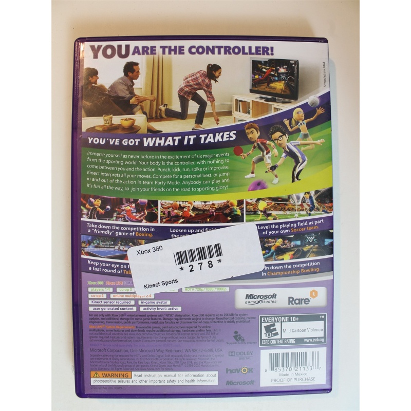 Kinect Sports #278 (Xbox 360, 2010)