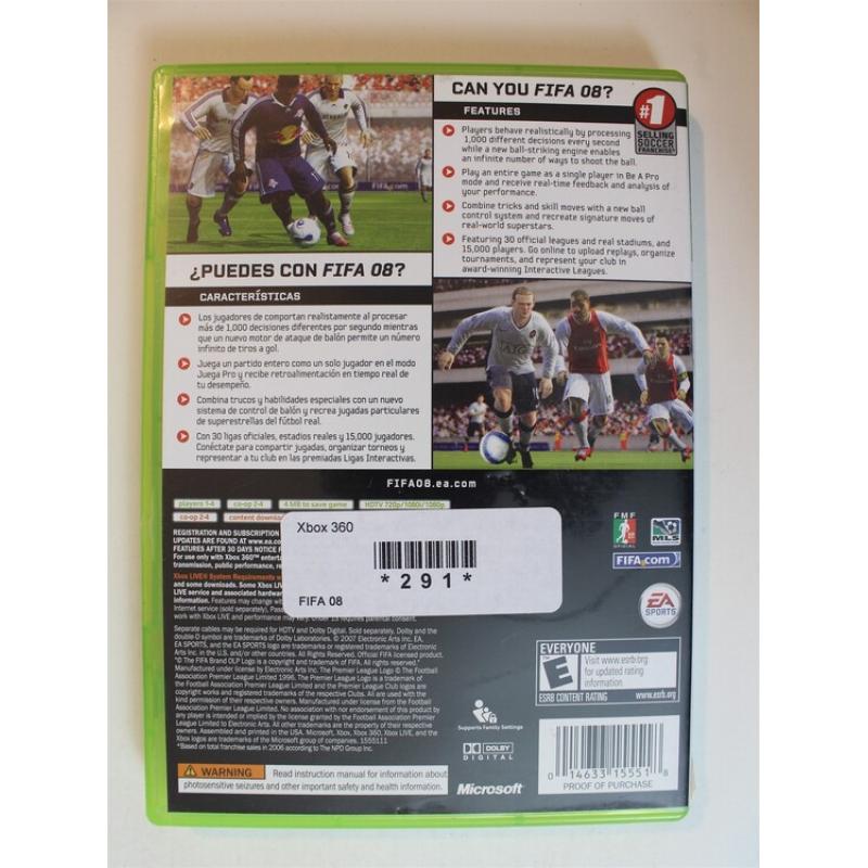 FIFA 08 #291 (Xbox 360, 2007)