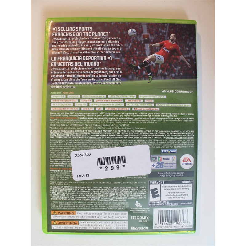 FIFA 12 #299 (Xbox 360, 2011)