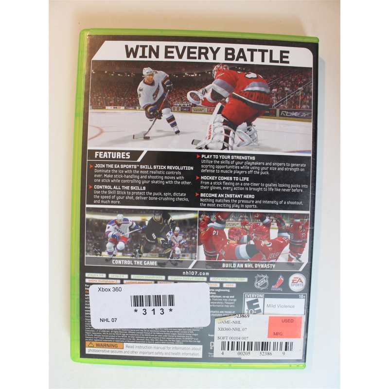 NHL 07 #313 (Xbox 360, 2006)