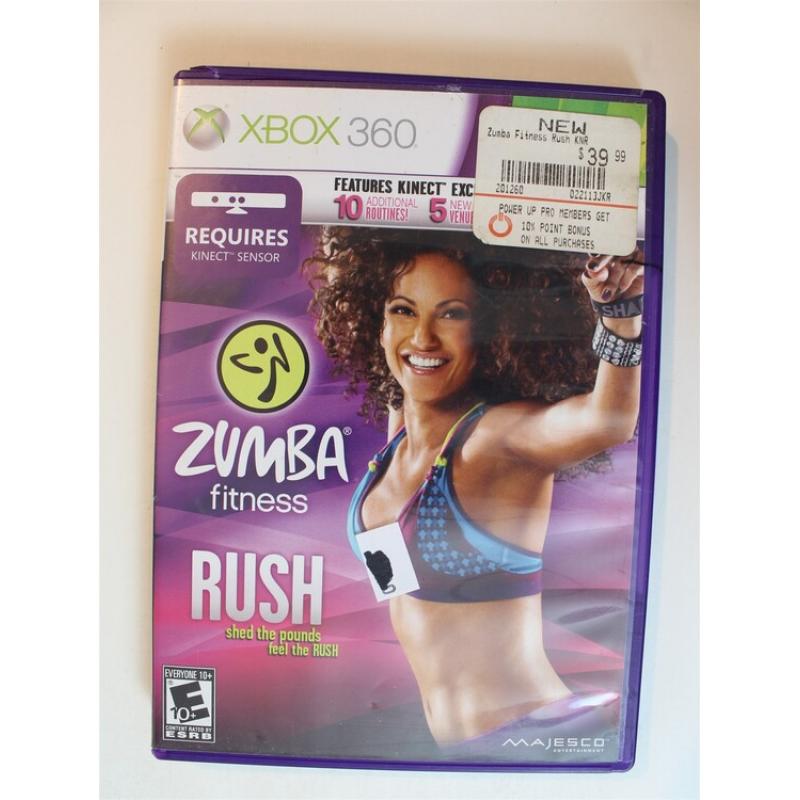 Zumba Fitness Rush #326 (Xbox 360, 2012)