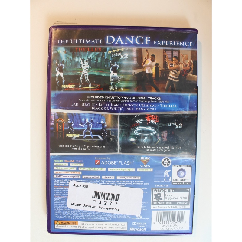 Michael Jackson: The Experience #327 (Xbox 360, 2010)