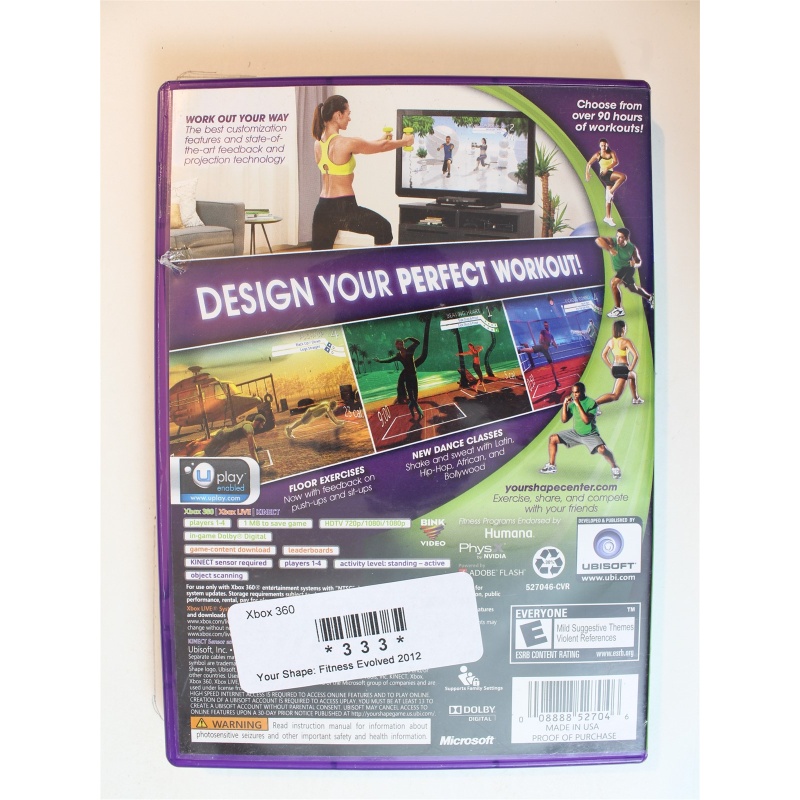 Your Shape: Fitness Evolved 2012 #333 (Xbox 360, 2011)
