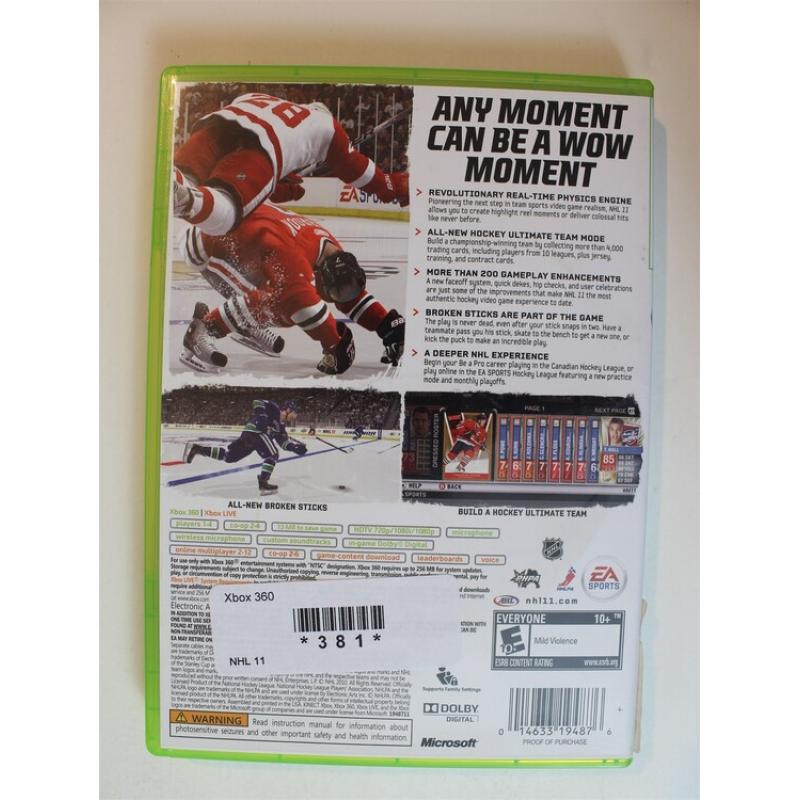 NHL 11 #381 (Xbox 360, 2010)