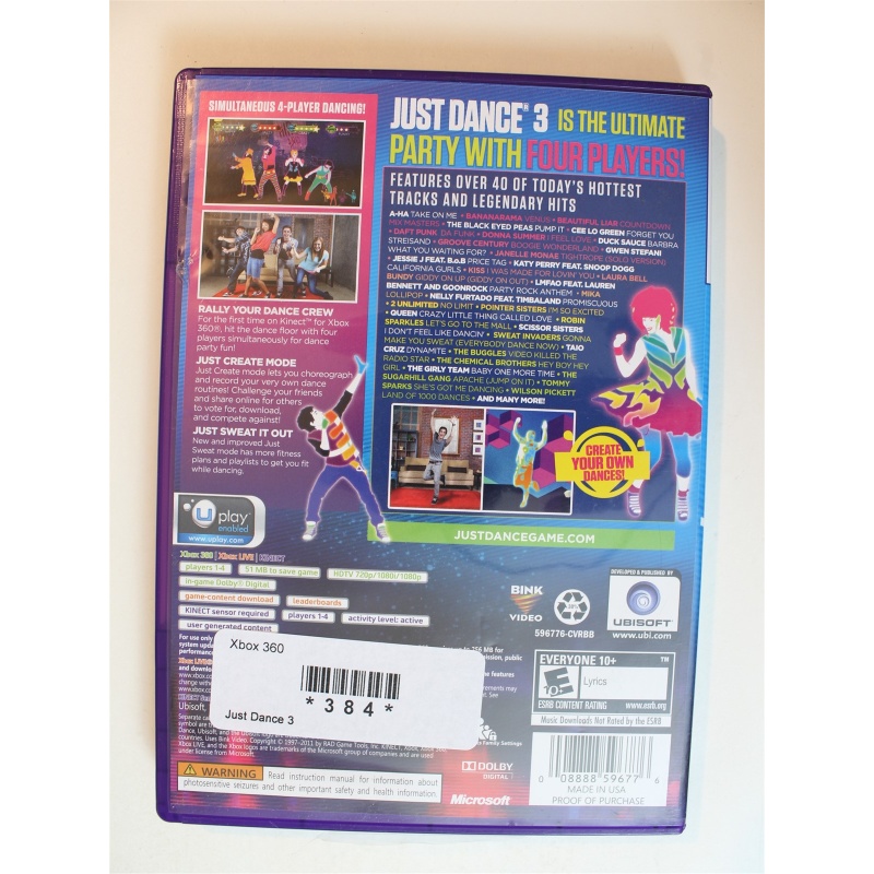 Just Dance 3 #384 (Xbox 360, 2011)