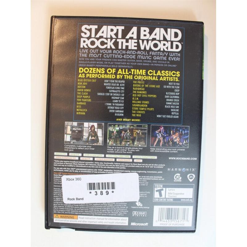 Rock Band #389 (Xbox 360, 2007)
