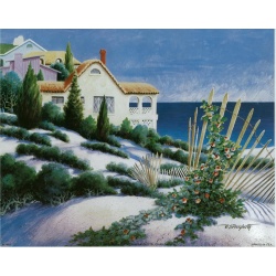 (8 x 10) Art Print SC4051 W. S. Dougherty Beach Scene